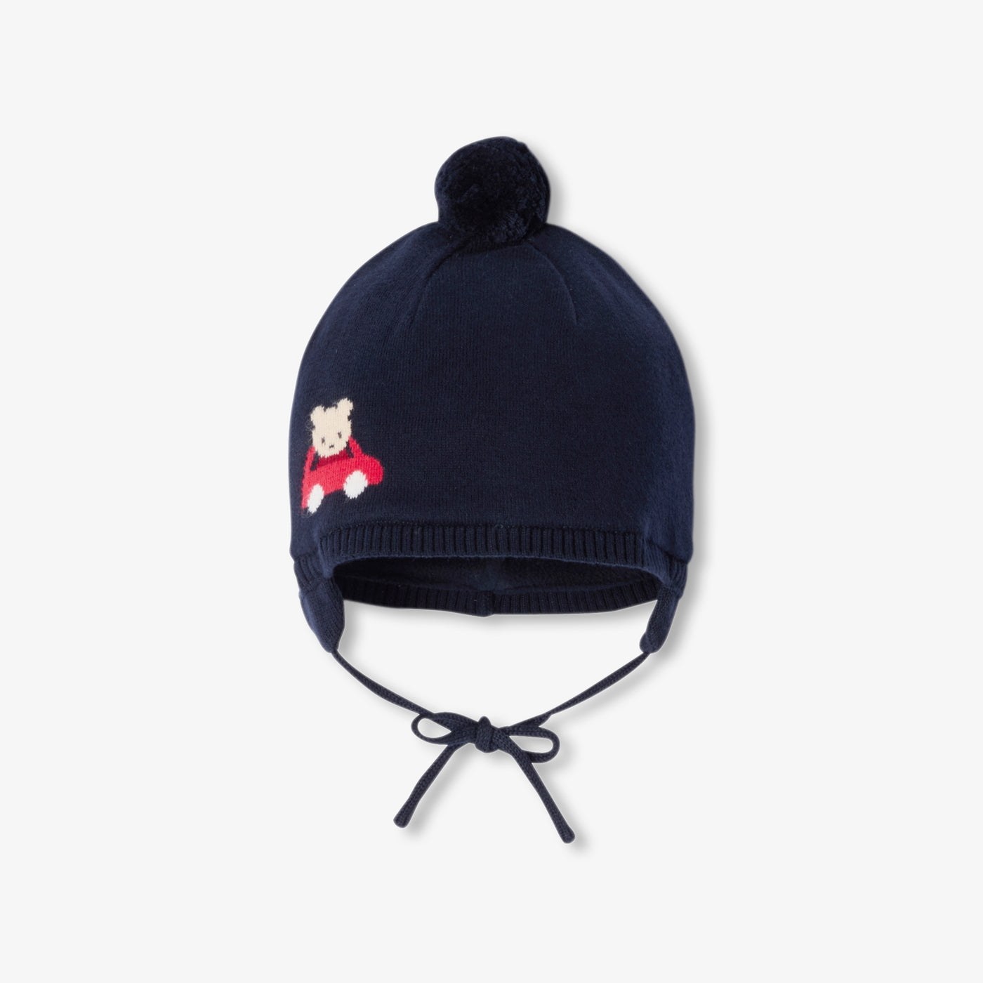 Baby boy cotton beanie - marine/multico