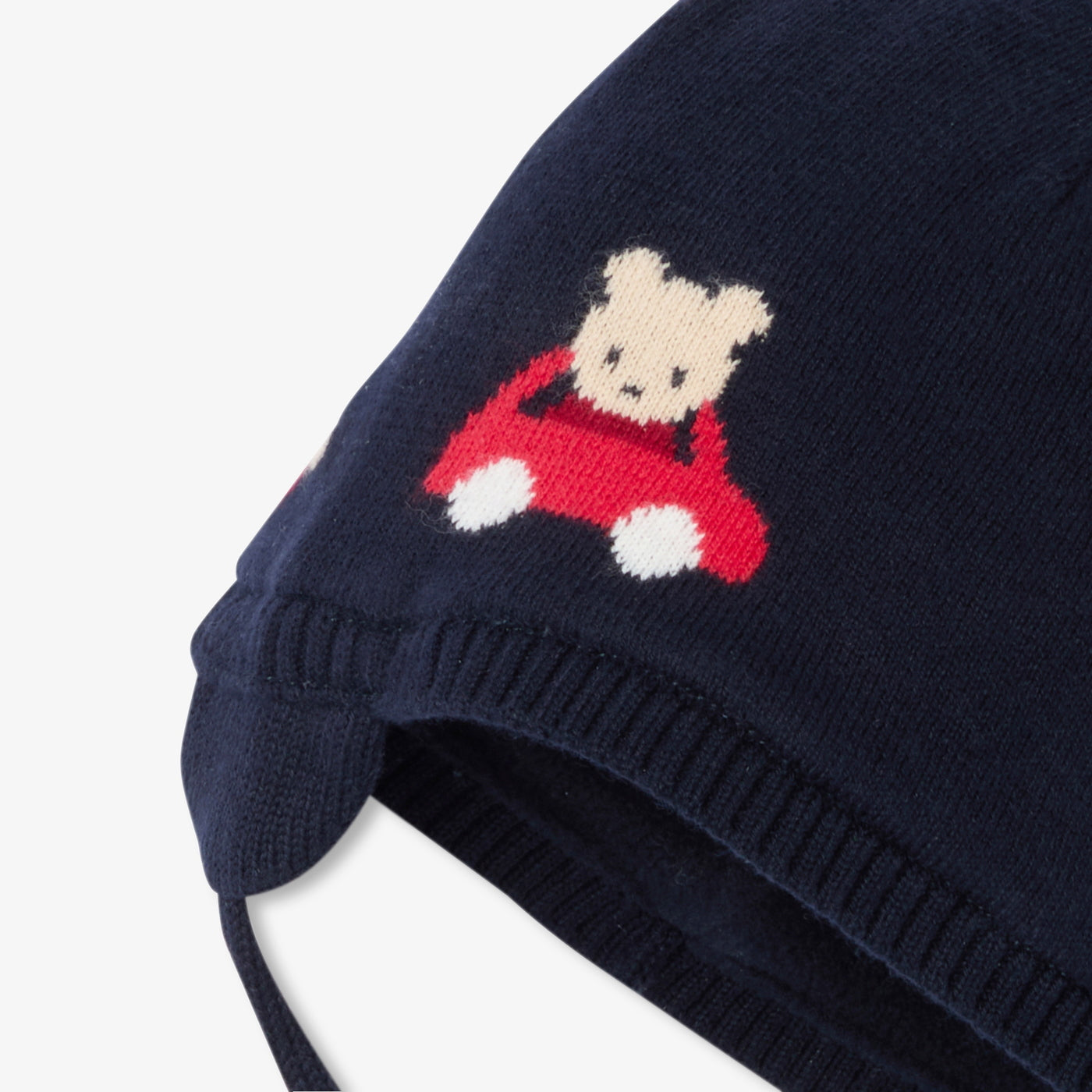 Baby boy cotton beanie - marine/multico