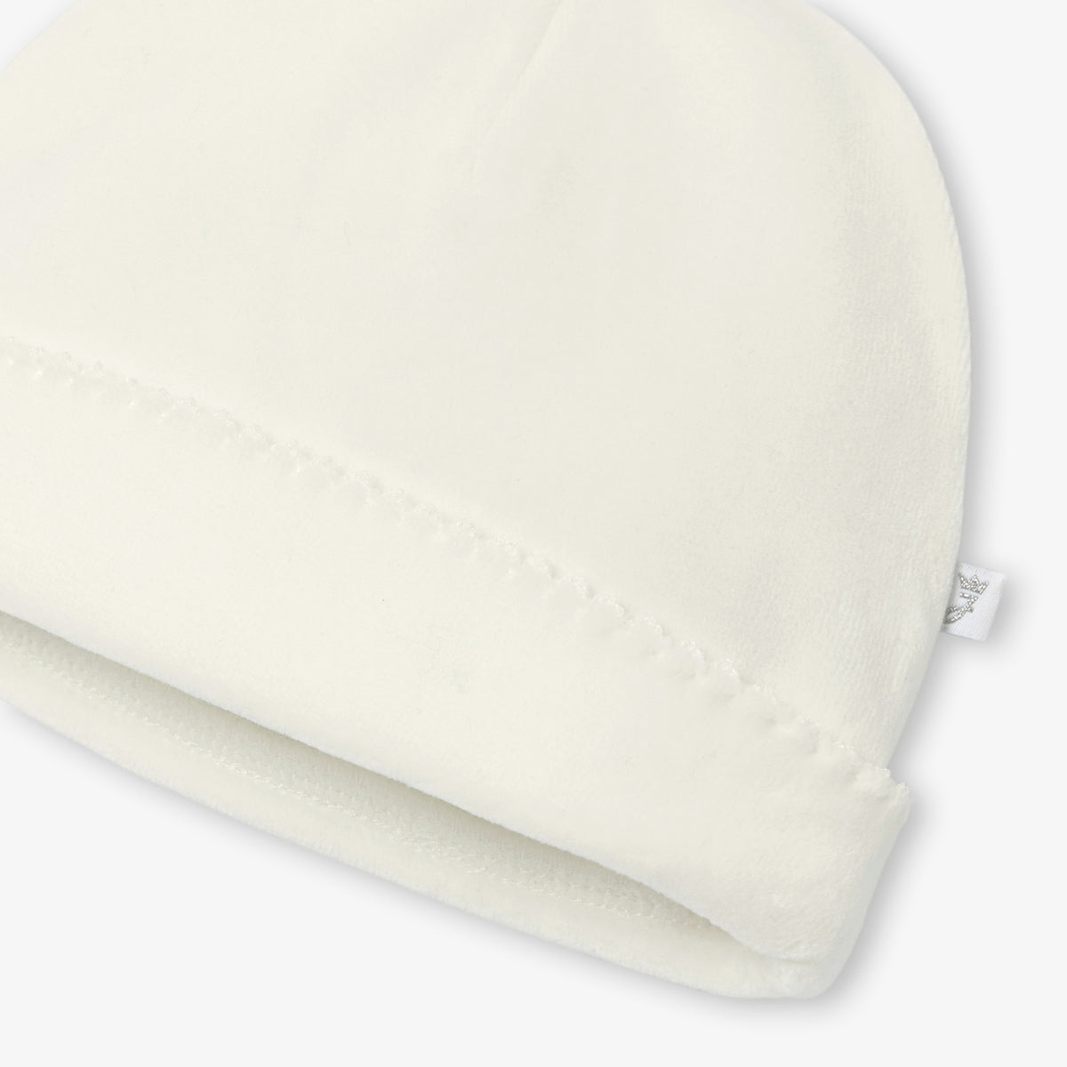 Newborn microfleece beanie - blanc doux jacadi