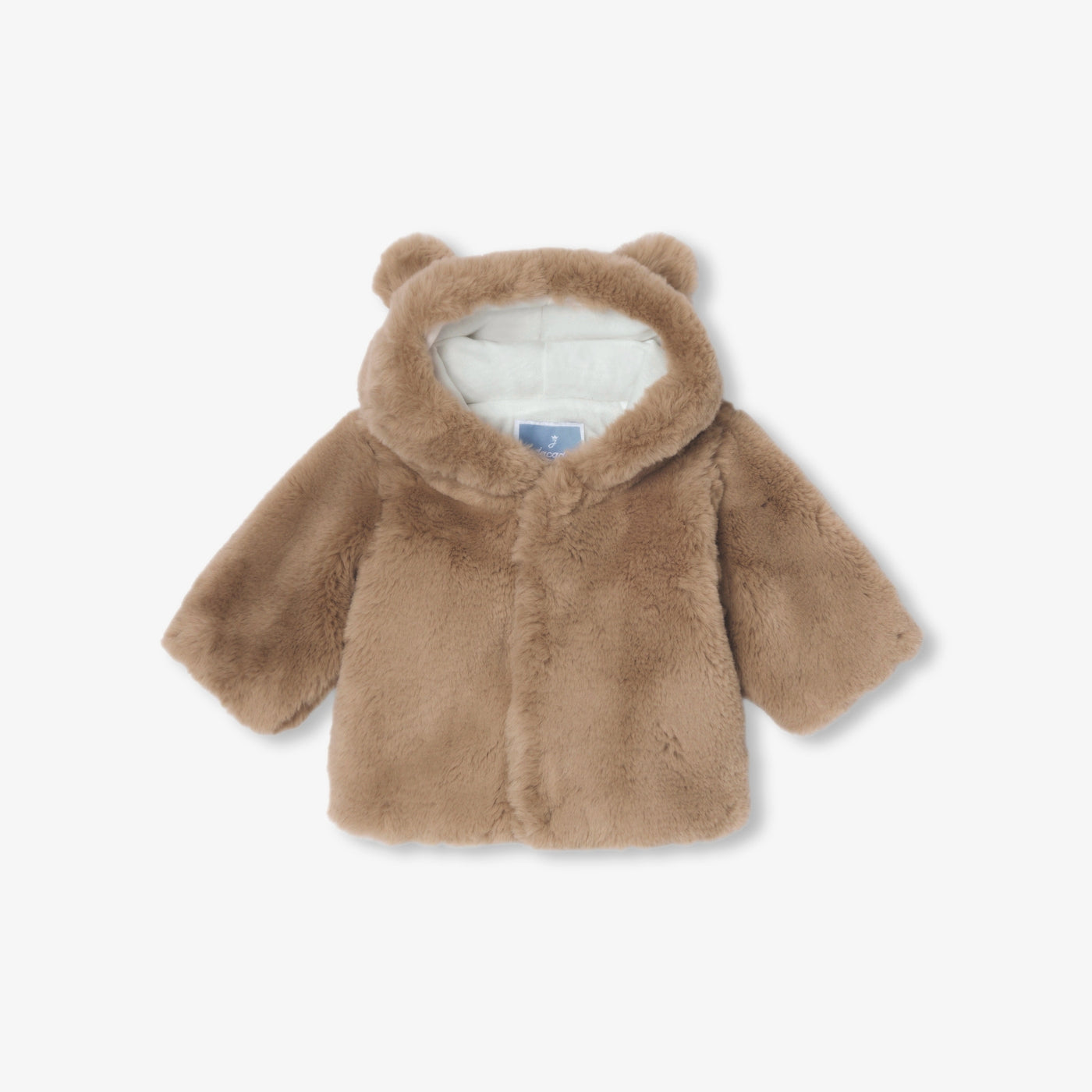 Baby faux fur coat - marron clair