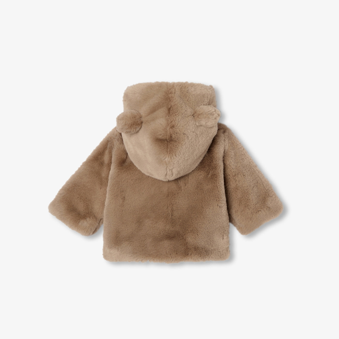 Baby faux fur coat - marron clair