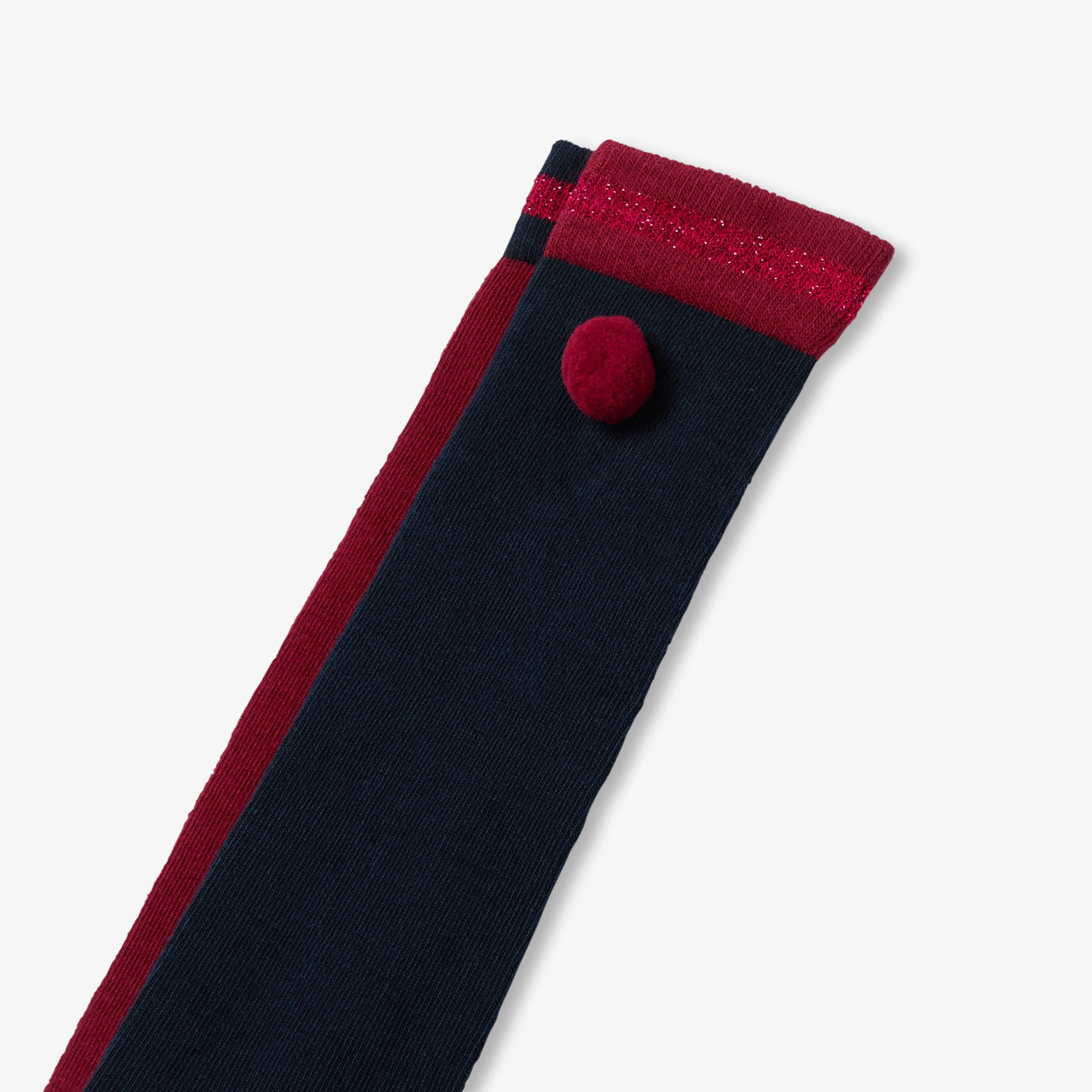 Girl knee-high socks set - rouge/multico