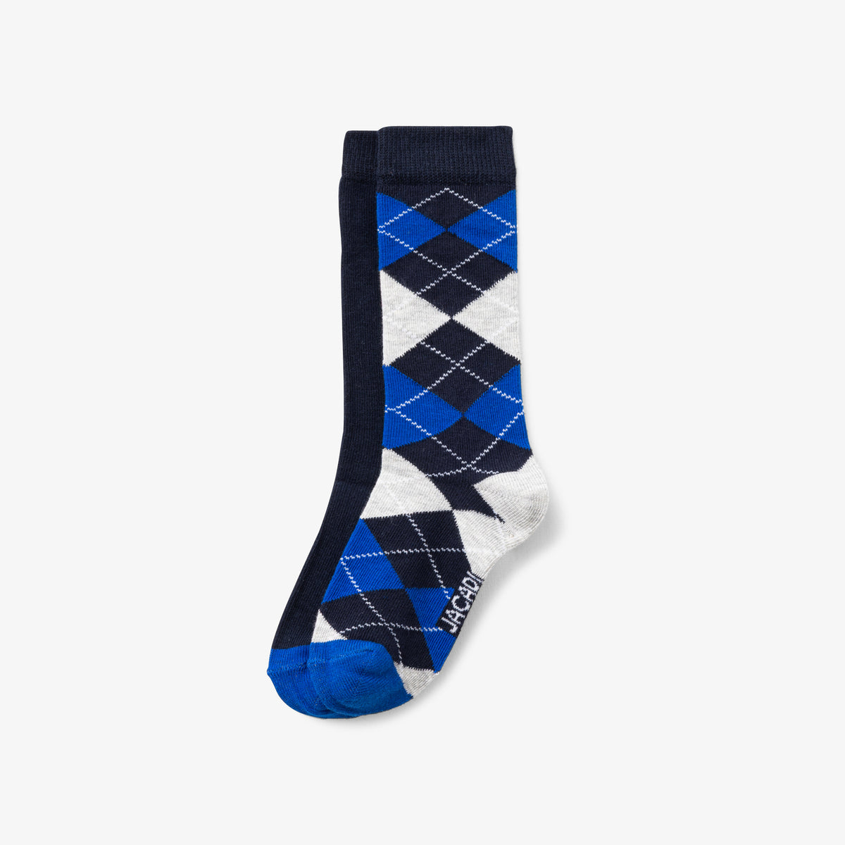 Boy knee-high socks duo - marine/bleu