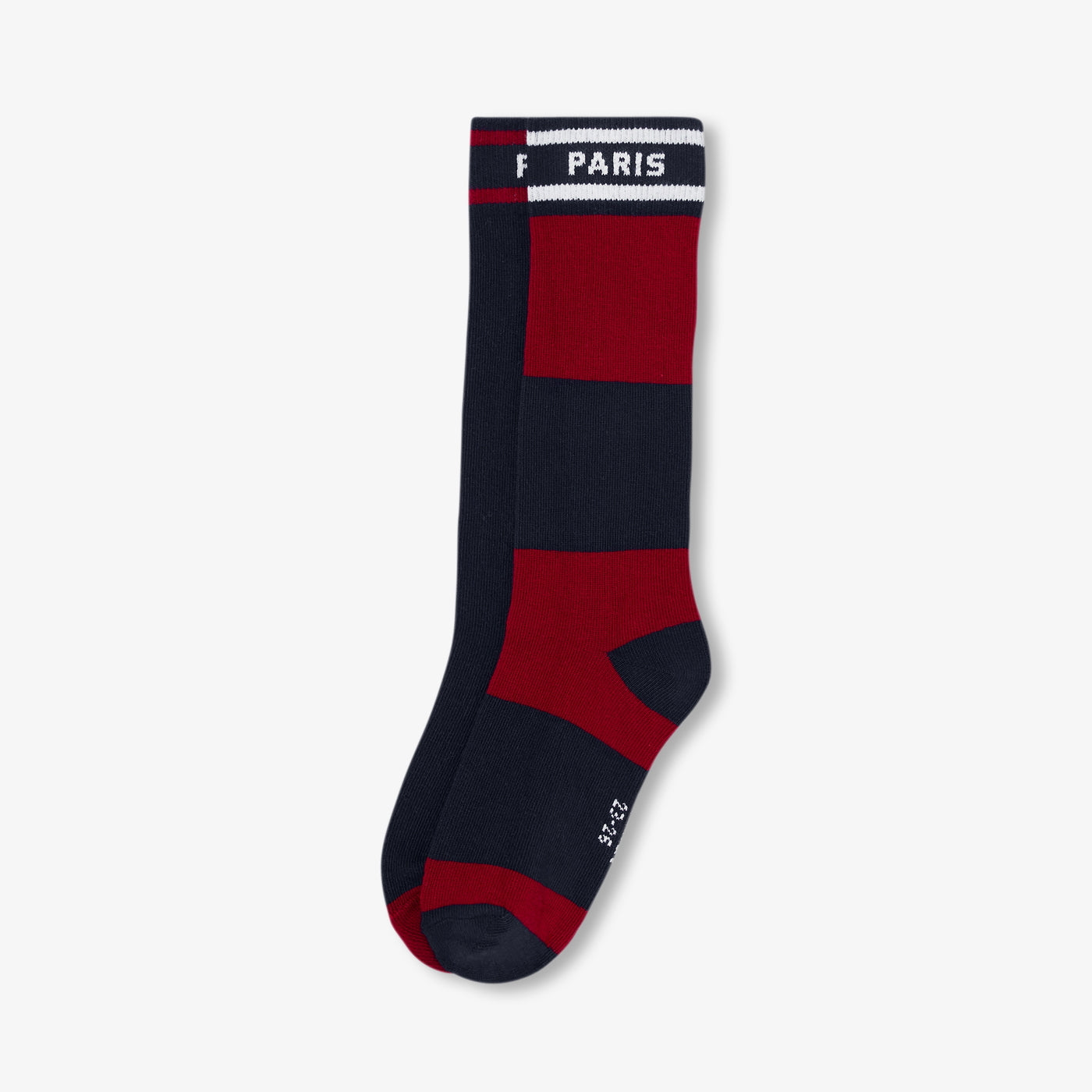 Boy duo of knee-high socks - marine/rouge