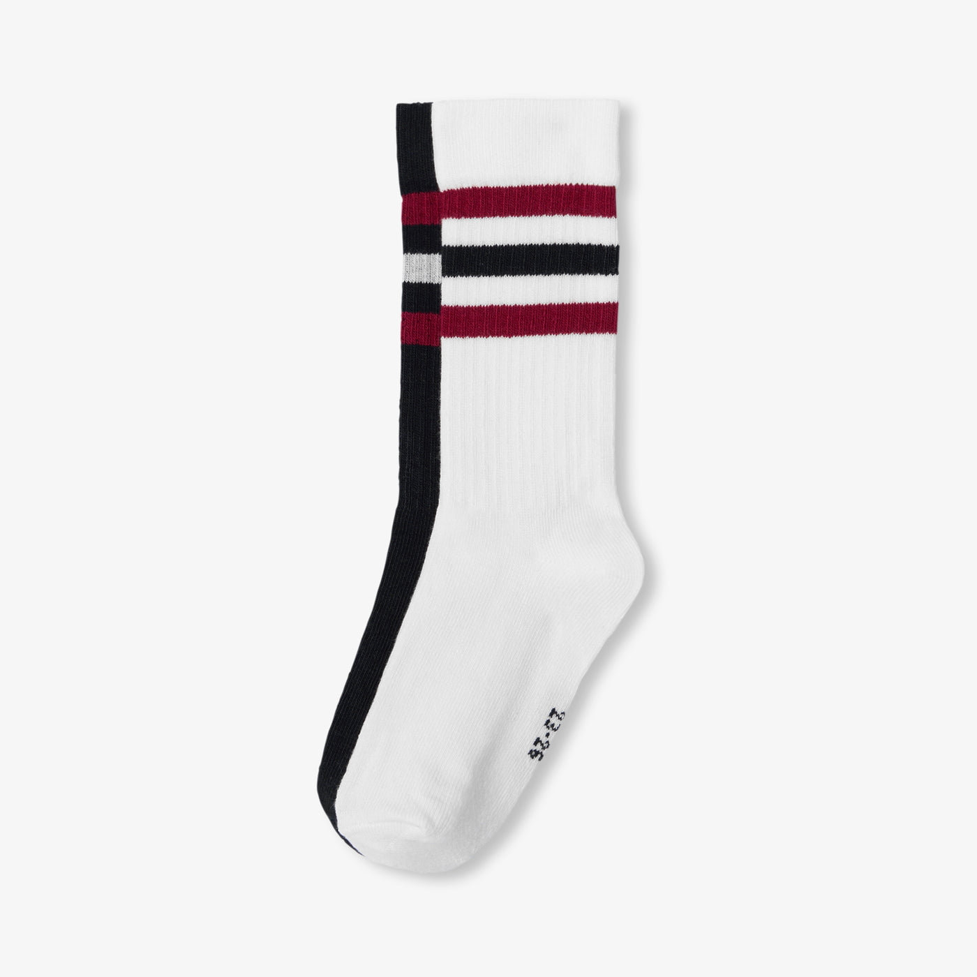 Boy duo of mid-calf socks - blanc doux/multico
