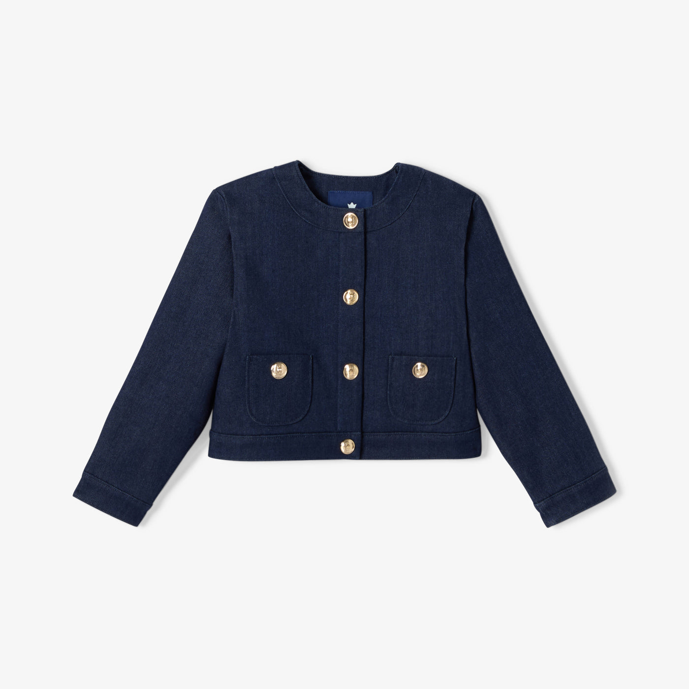 Girl denim jacket - denim fonce