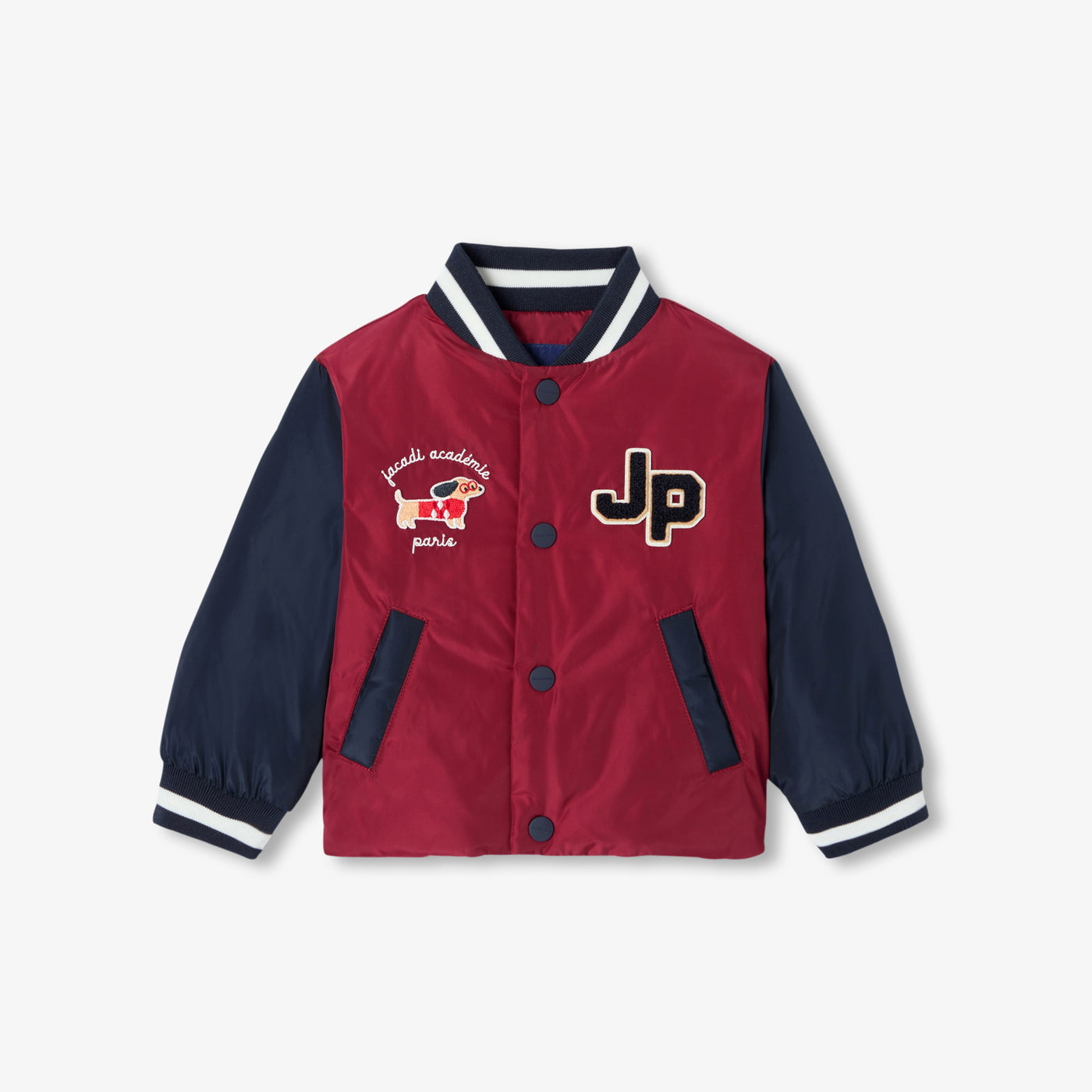 Baby varsity jacket - rouge brique