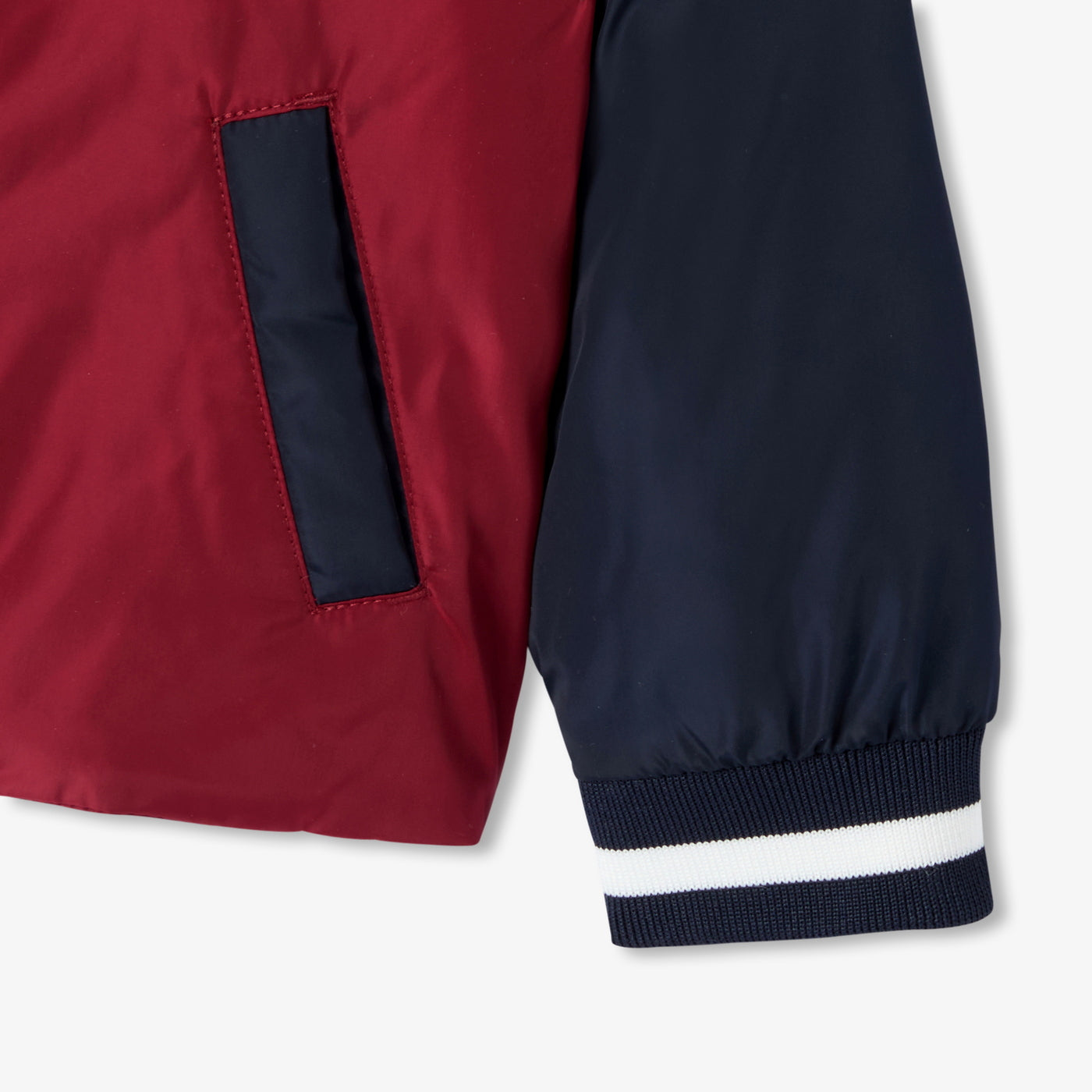 Baby varsity jacket - rouge brique