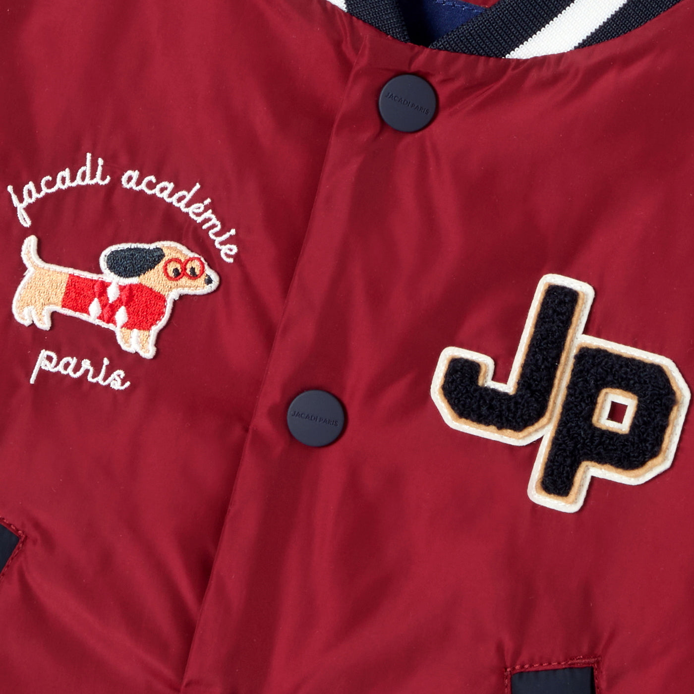 Baby varsity jacket - rouge brique