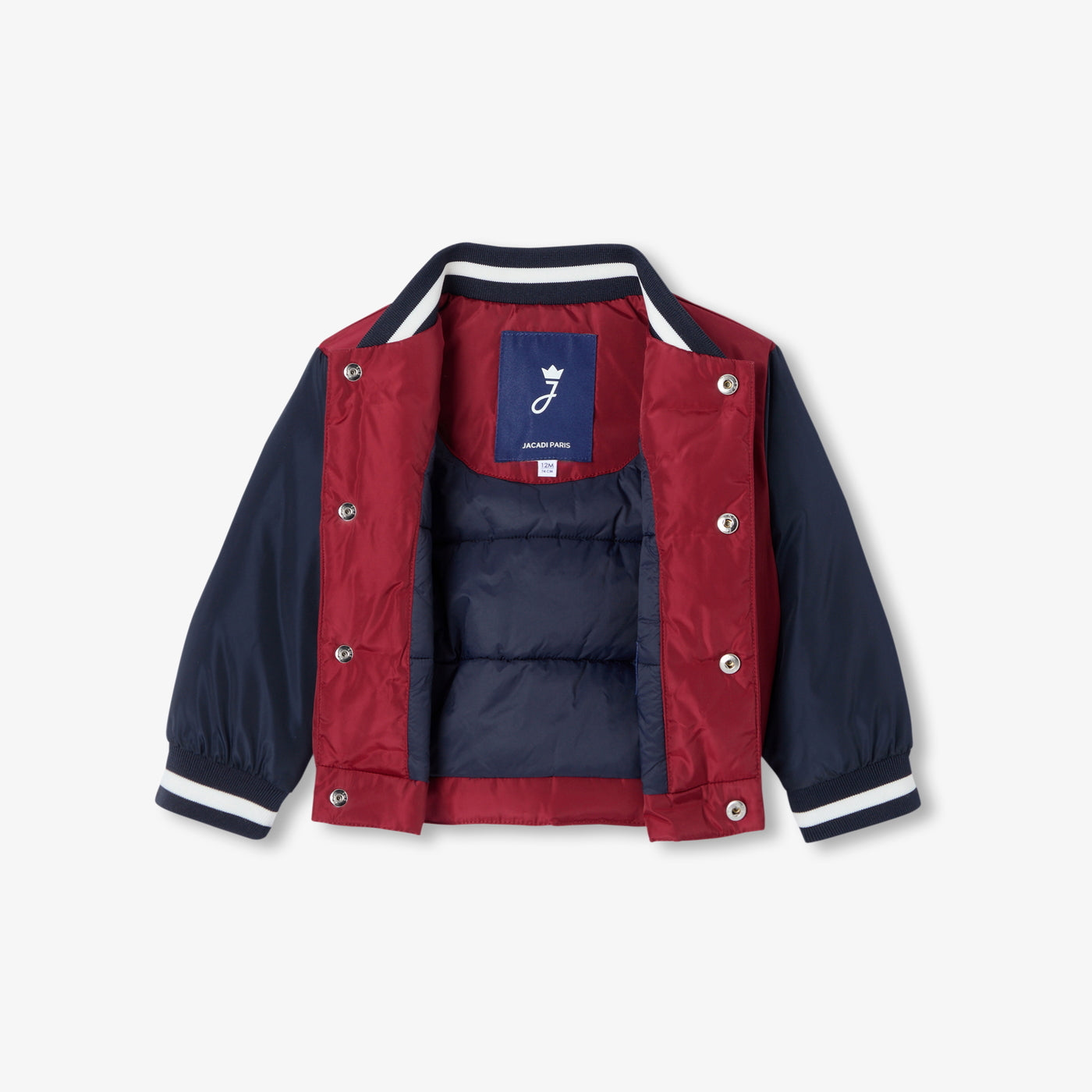 Baby varsity jacket - rouge brique