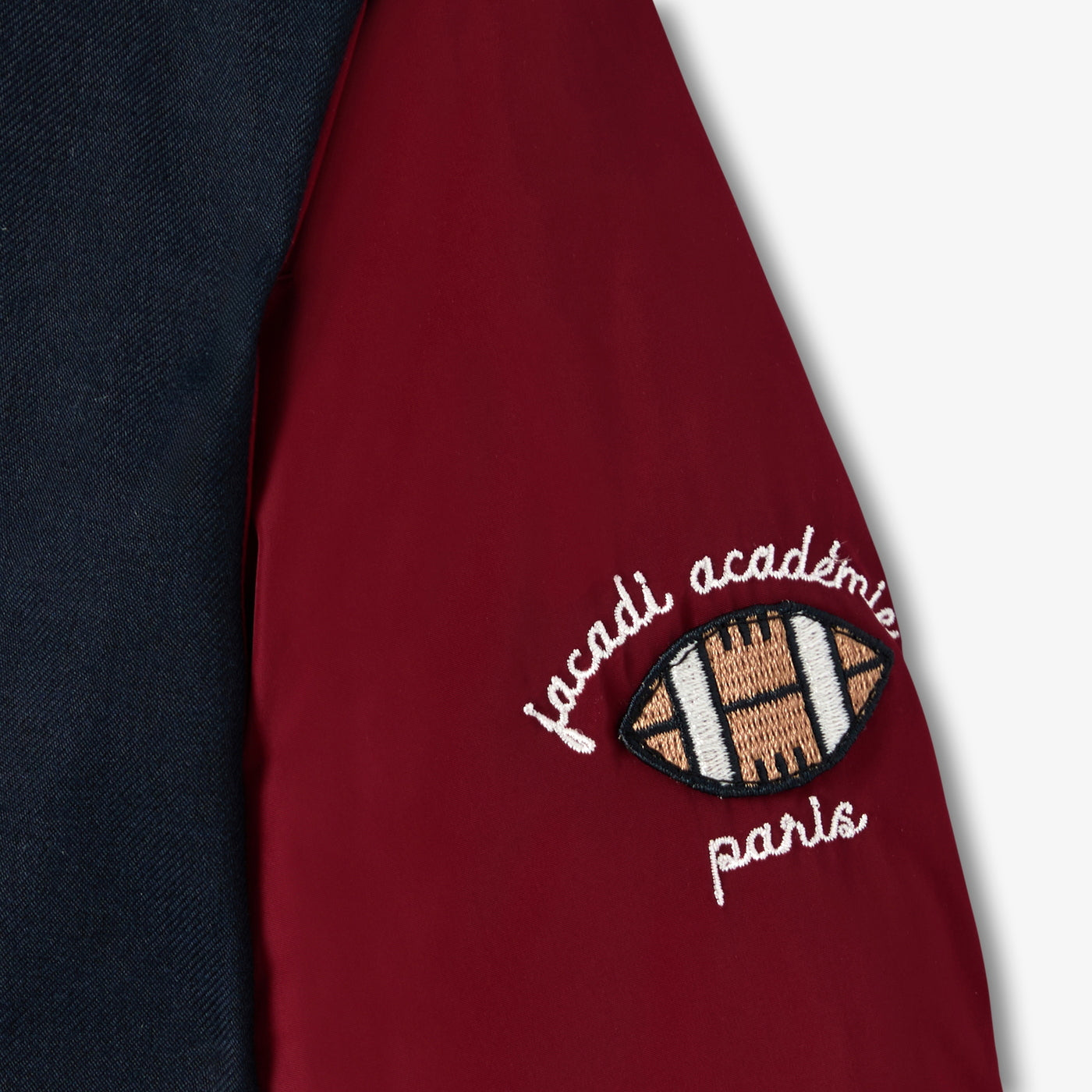 Child bi-material bomber jacket - marine jacadi