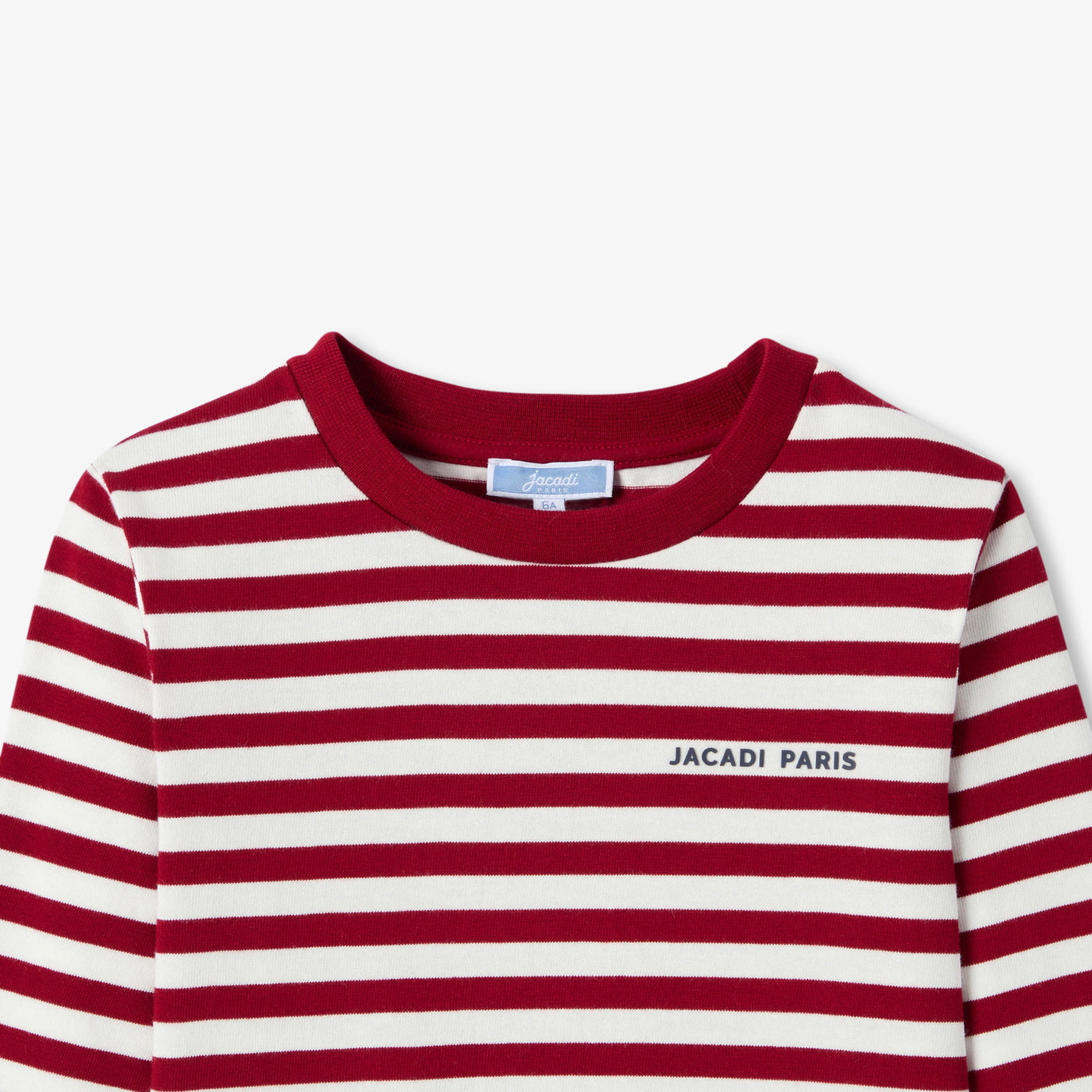 Child jersey striped sailor T-shirt - blanc/rouge