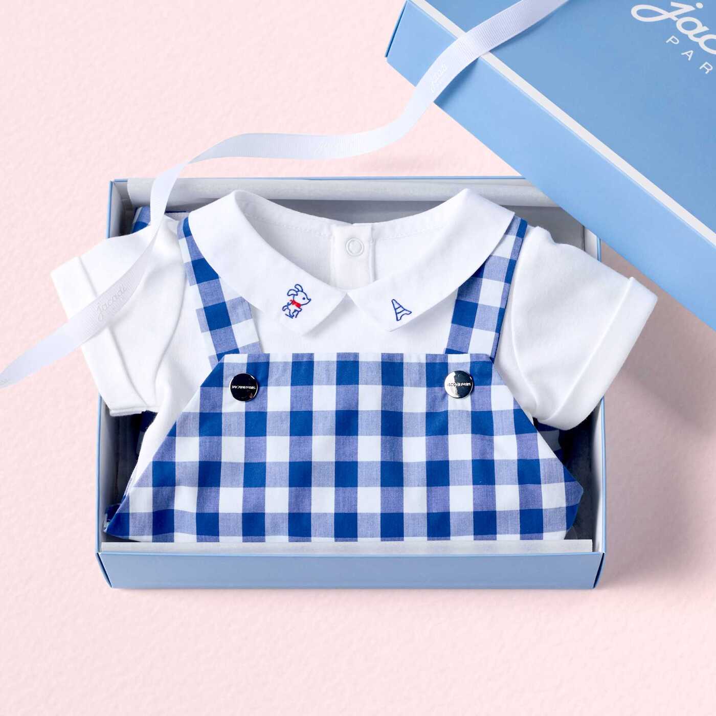 Baby boy short-sleeved cotton bodysuit - blanc jacadi