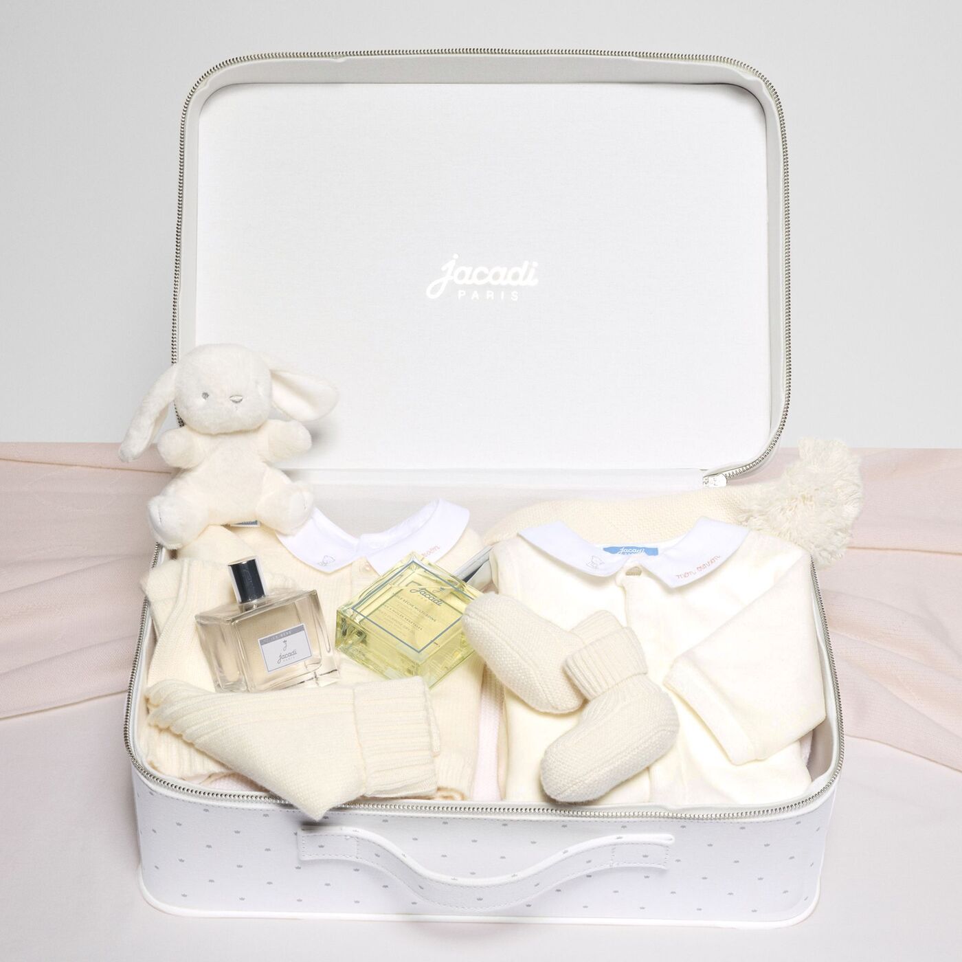 Baby velvet pyjamas - blanc doux jacadi
