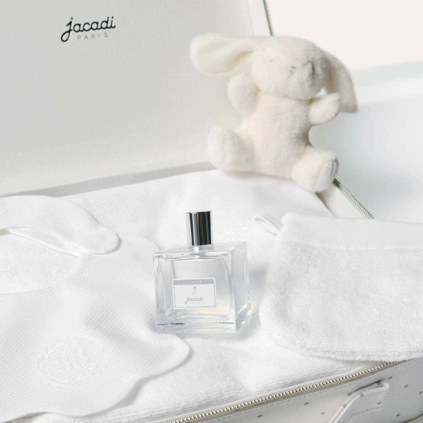 Hooded bath towel - blanc jacadi