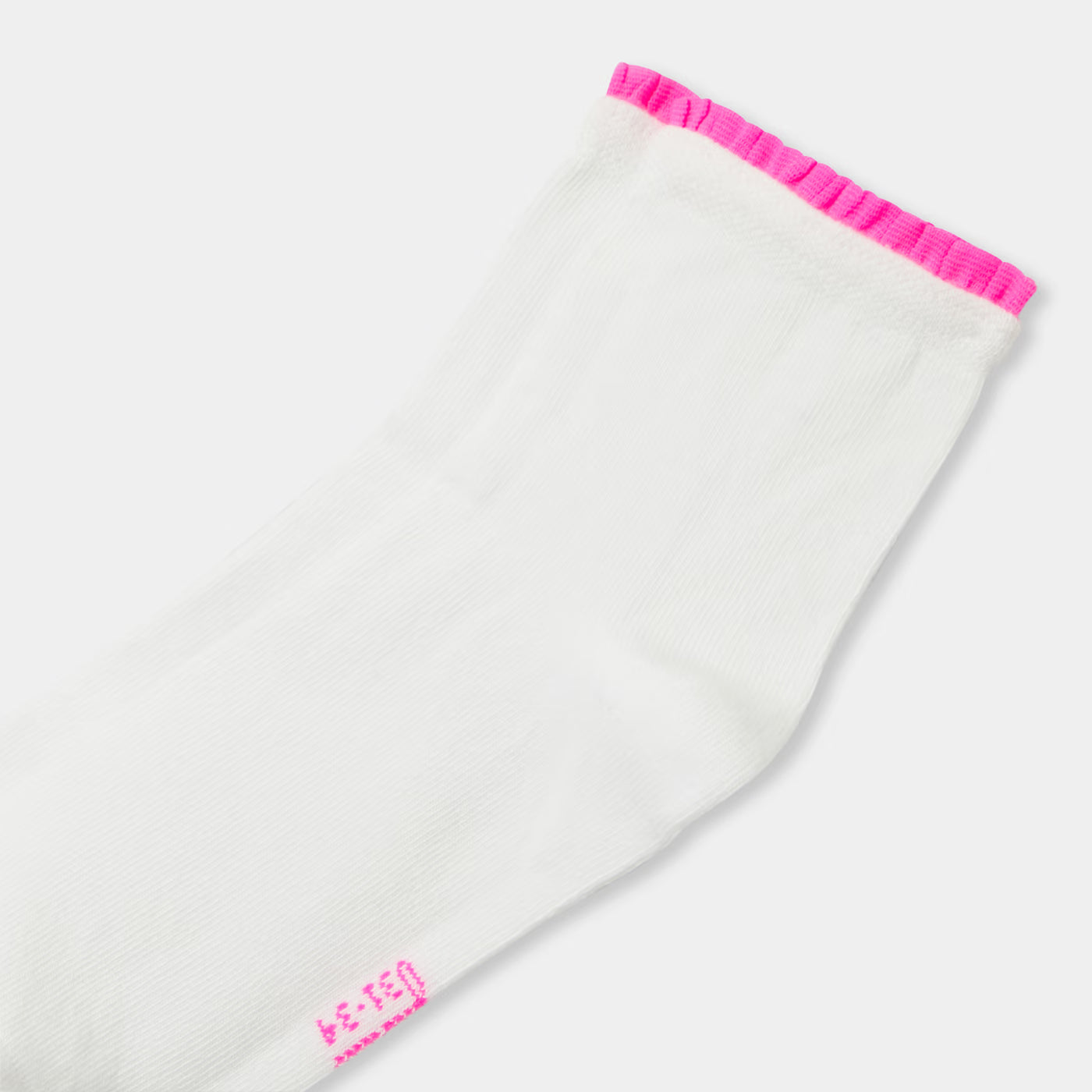 Girls' ruffled socks - white jacadi