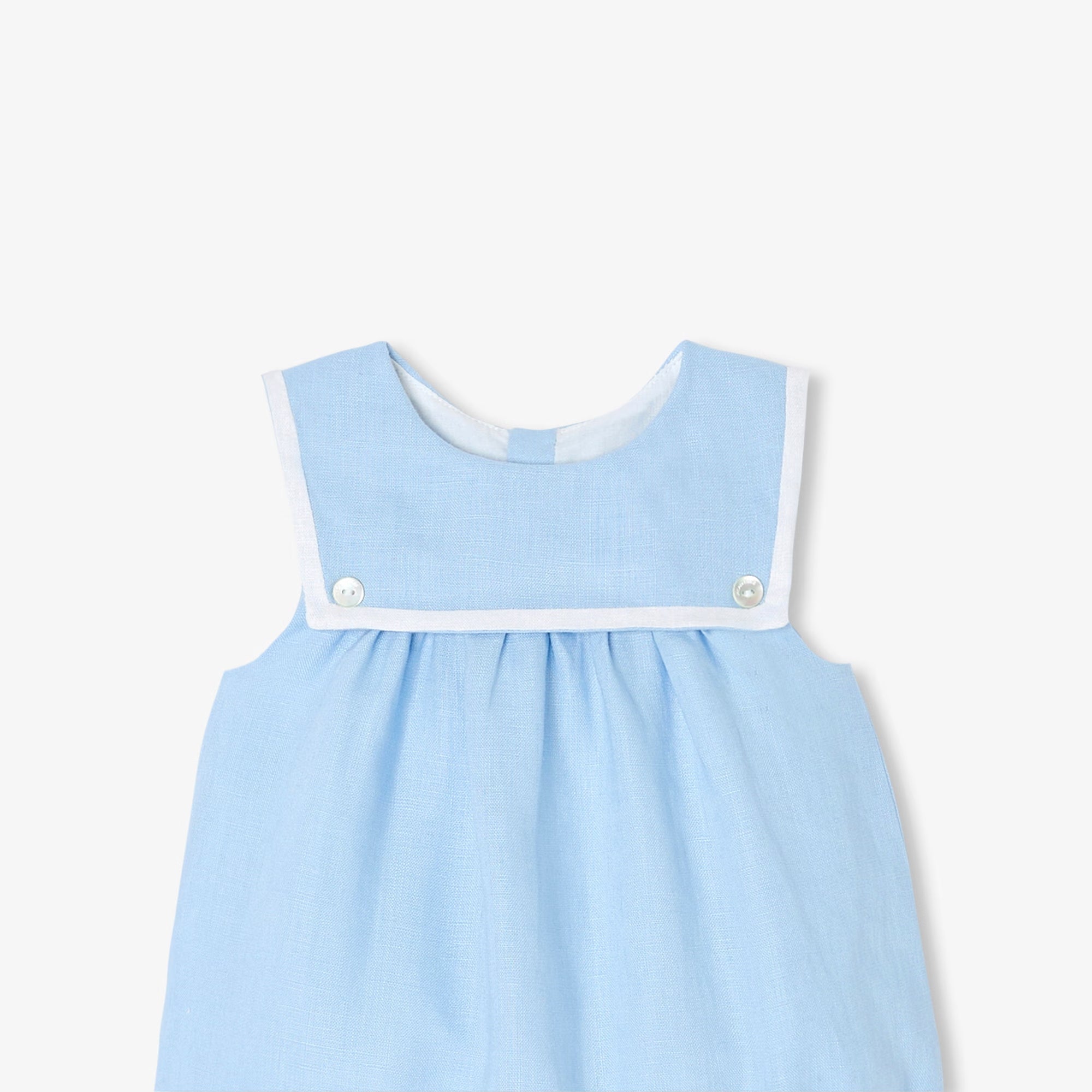 My First Jacadi Romper - Blue/White